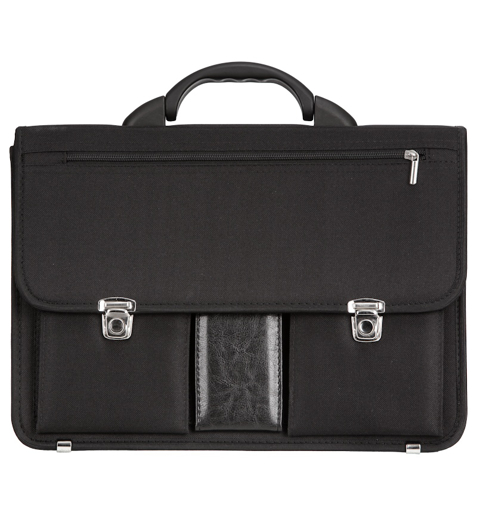 Obrazek Teczka REAbags 8001/2-T - czarny/nikiel - 19 L
