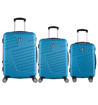 Obrazek TUCCI Boschetti T-0278/3 Zestaw walizek podróżnych ABS - niebieski - 96 L / 62 L + 35% EKSPANDER / 36 L