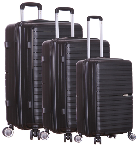 Obrazek Zestaw walizek podróżnych OUTDOOR GEAR Nebula TR-406/3 PP - czarny - 87 L / 53 L / 32 L