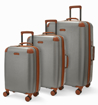Obrazek Zestaw walizek podróżnych ROCK TR-0219/3 ABS/PC - szary - 84 L / 57 L / 35 L + 20% EKSPANDER