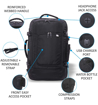 Obrazek Plecak AEROLITE BPMAX01 - czarny 39 L