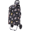 Obrazek HOPPA ST-57385 Cats&amp;Dogs Torba na zakupy kółkach - czarna 57 l