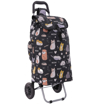 Obrazek HOPPA ST-57385 Cats&amp;Dogs Torba na zakupy kółkach - czarna 57 l