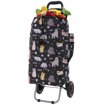 Obrazek HOPPA ST-57385 Cats&amp;Dogs Torba na zakupy kółkach - czarna 57 l