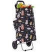 Obrazek HOPPA ST-57385 Cats&amp;Dogs Torba na zakupy kółkach - czarna 57 l