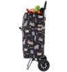 Obrazek HOPPA ST-57385 Cats&amp;Dogs Torba na zakupy kółkach - czarna 57 l
