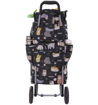 Obrazek HOPPA ST-57385 Cats&amp;Dogs Torba na zakupy kółkach - czarna 57 l