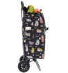 Obrazek HOPPA ST-57385 Cats&amp;Dogs Torba na zakupy kółkach - czarna 57 l