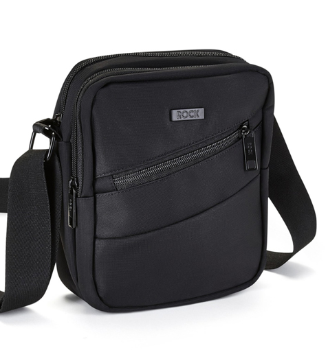 Obrazek Torba na ramię ROCK SB-0047 - czarna 3 L