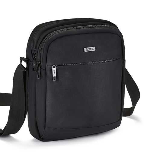Obrazek Torba na ramię ROCK SB-0049 - czarna 10 L