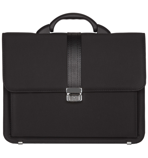 Obrazek Teczka REAbags 8003B-T - czarny/nikiel 17 L
