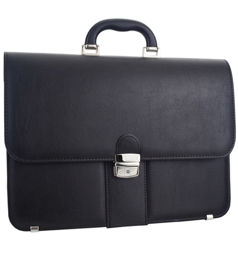 Obrazek Teczka REAbags 9003-TR - czarny/nikiel 12 L