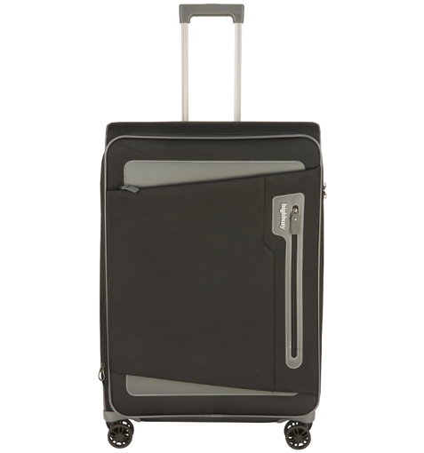 Obrazek Cestovní kufr HIGHBURY Kepler HBY-0172/3-L - černá/šedá - 99 L + 15% EXPANDER
