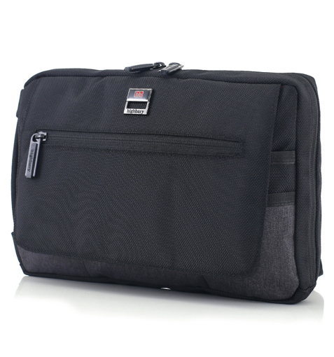 Obrazek Taška přes rameno HIGHBURY Kensington HBY-0147 - černá/šedá - 3 L