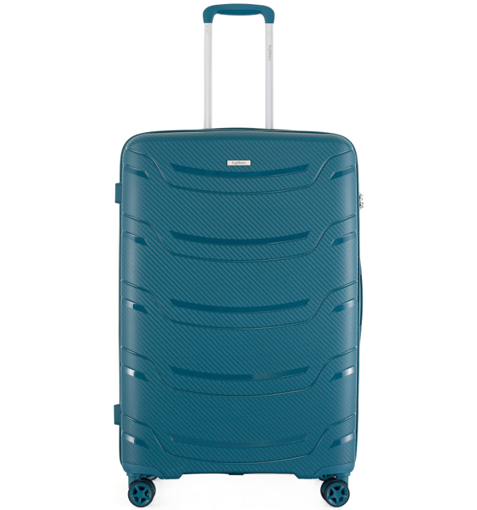 Obrazek Cestovní kufr HIGHBURY Carbon HBY-0178/3-M PP - petrol - 62 L