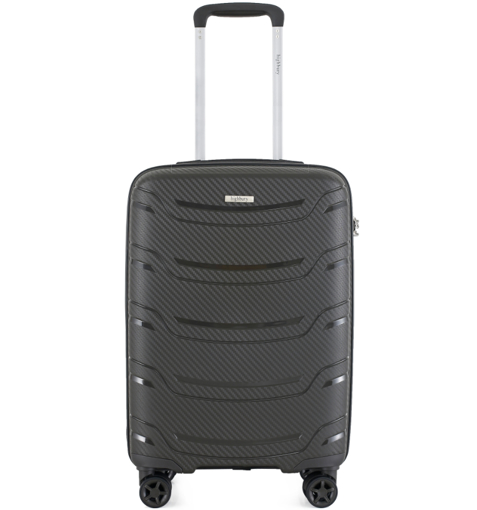 Obrazek Kabinové zavazadlo HIGHBURY Carbon HBY-0178/3-S PP - tmavě šedá - 34 L