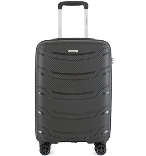 Obrazek Cestovní kufr HIGHBURY Carbon HBY-0178/3-M PP - tmavě šedá - 62 L