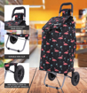 Obrazek Nákupní taška na kolečkách HOPPA ST-57375 Flamingo - černá - 57 L