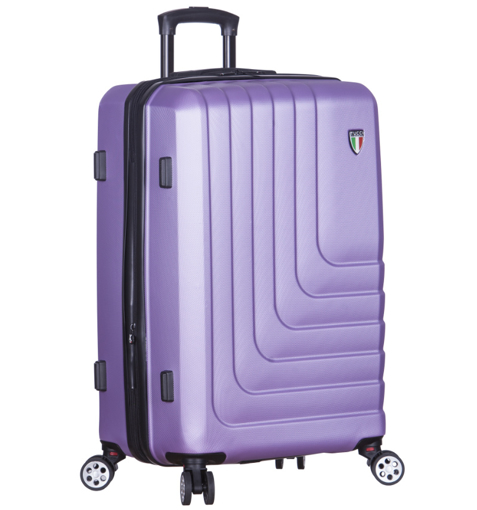 Obrazek Cestovní kufr TUCCI T-0128/3-L ABS - fialová - 122 L + 35% EXPANDER