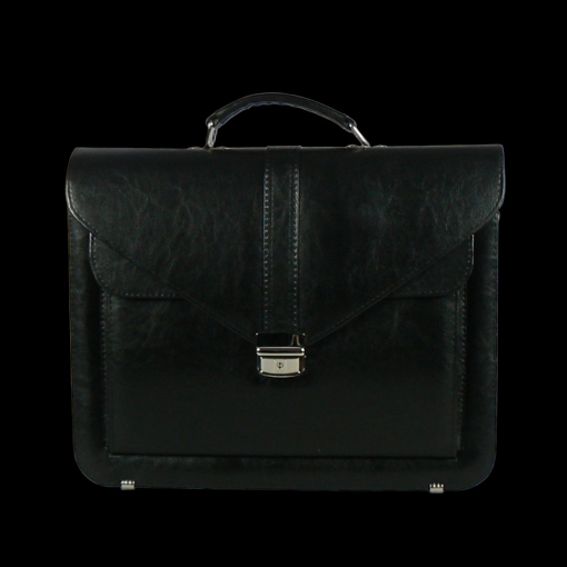 Obrazek Aktovka REAbags 7173B - černá / nikl - 15 L