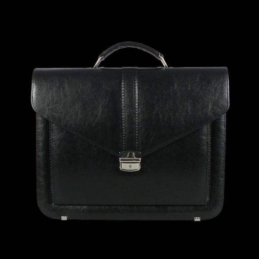 Obrazek Aktovka REAbags 7173 - černá / nikl - 15 L
