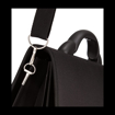 Obrazek Aktovka REAbags 7416-T - černá / nikl - 15 L