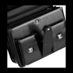 Obrazek Aktovka REAbags 8001/2-TR - černá / nikl - 19 L