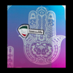 Obrazek Plastový kufr MIA&nbsp;TORO Love This Life Hamsa L - barevný potisk - 98 L