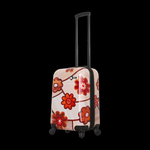 Obrazek Kabinový kufr MIA&nbsp;TORO Ricci Wood Mozaic Flowers S - barevný potisk - 39 L