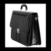 Obrazek Aktovka REAbags 8001/1-TR - černá / nikl - 19 L