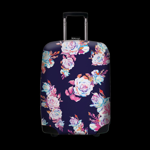 Obrazek Obal na kufr REAbags Roses - modrá
