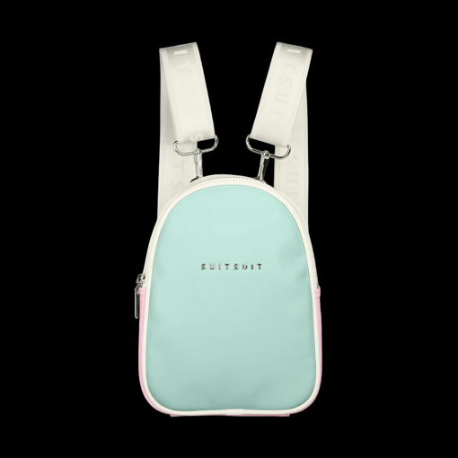 Obrazek Batoh SUITSUIT® Fabulous Fifties Mint & Pink mini 3 L - zelená - 3 L