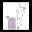 Obrazek Plastový kufr SUITSUIT® Fabulous Fifties Royal Lavender L - fialová - 91 L