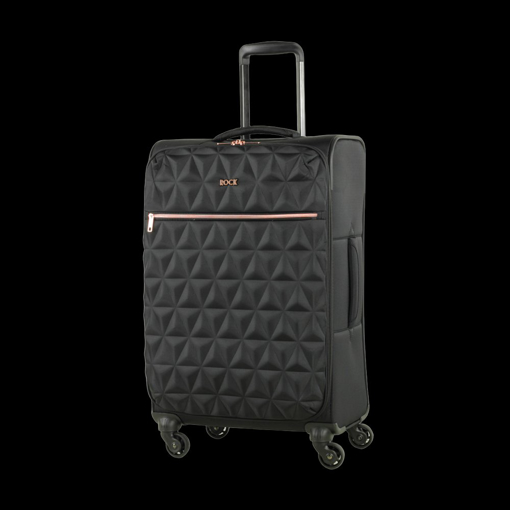 Obrazek Textilní kufr ROCK Jewel M - černá - 61 L