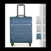 Obrazek Kabinový kufr ROCK Jewel S - modrá - 34 L