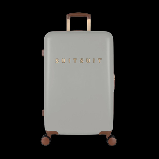 Obrazek Plastový kufr SUITSUIT® Fab Seventies Limestone M - šedá - 60 L
