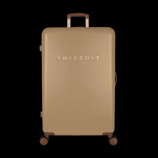 Obrazek Plastový kufr SUITSUIT® Fab Seventies Cuban Sand L - hnědá - 91 L