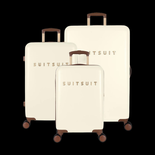 Obrazek Sada cestovních kufrů SUITSUIT® Fab Seventies Antique White - bílá
