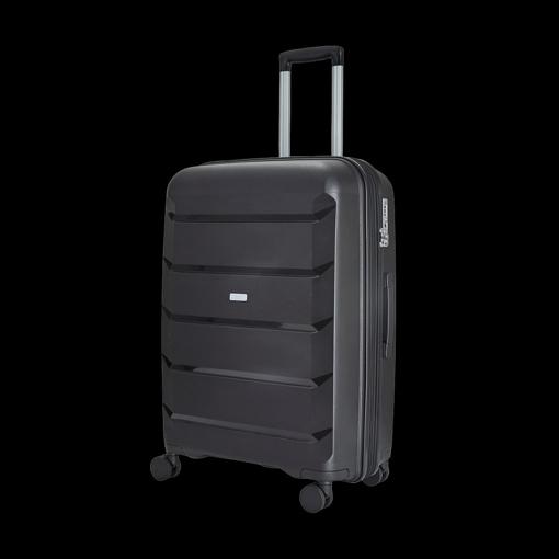 Obrazek Plastový kufr ROCK Tulum M - černá - 58 L