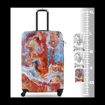 Obrazek Plastový kufr TUCCI Turkish Marble S - barevný potisk - 33 L