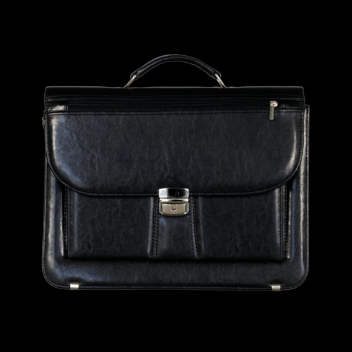 Obrazek Aktovka REAbags 7618 - černá / nikl - 19 L