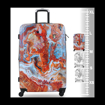 Obrazek Plastový kufr TUCCI Turkish Marble L - barevný potisk - 88 L