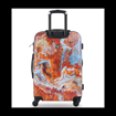 Obrazek Plastový kufr TUCCI Turkish Marble L - barevný potisk - 88 L