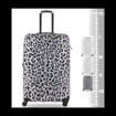 Obrazek Kabinový kufr TUCCI Winter Leopard S - barevný potisk - 33 L