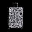 Obrazek Plastový kufr TUCCI Winter Leopard L - barevný potisk - 88 L