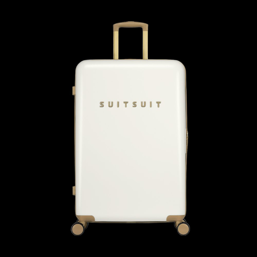 Obrazek Plastový kufr SUITSUIT® Fusion White Swan L - 91 L