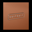Obrazek Plastový kufr SUITSUIT® Blossom Maroon Oak L - hnědá - 81 L