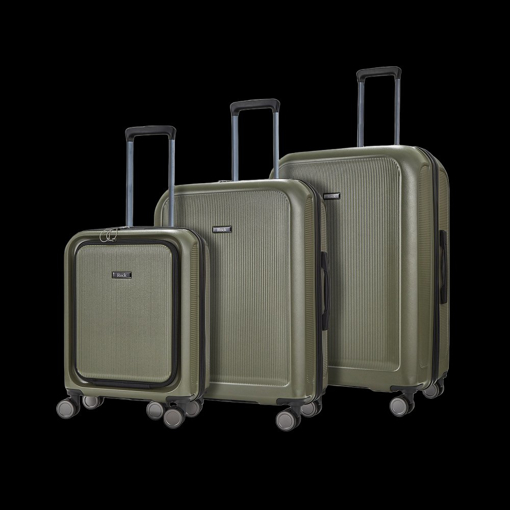 Obrazek Sada cestovních kufrů ROCK TR-0261/3_olive-green - zelená