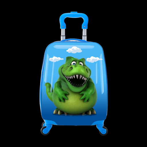 Obrazek Dětský kufr TUCCI Rex Dino - modrá - 25 L
