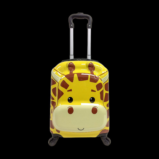 Obrazek Dětský kufr TUCCI 3D Gaffie Giraffe - žlutá - 28 L